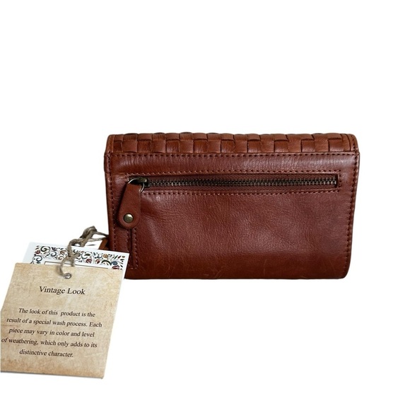 India Woven Genuine Leather Wallet - Picture 6 of 8